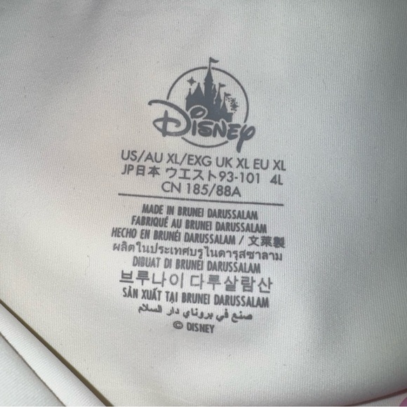 DISNEY Aladdin Jasmine Stirrup Leggings Cream and Gold Size Extra Large - Picture 16 of 16